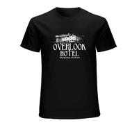 Overlook Hotel T-Shirt - Redrum The Shining Stephen King Horror Black L