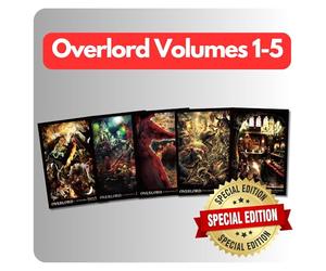 Overlord 1-5 Light Novel Collection Set by Kugane Maruyama | Ultimate Light Novel Bundle | English Language Edition | Collector’s pack | Illustrated by So-Bin | Special Edition | Box Set