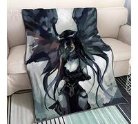 Overlord Albedo-État sombre Impression numérique 3D animée Couverture en micro polaire ultra-douce en flanelle entretien facile