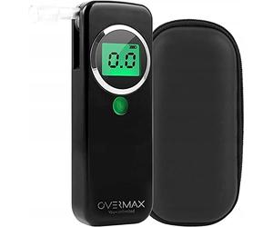 Overmax AD-02 Alcootest Professional + étalonnage Capteur à Semi-conducteurs, Plage : 0,0-0,75 MG/l Temps de réaction 5 s, précision : env. 0,04 MG/l env. 0,08 pour Mille 2 em