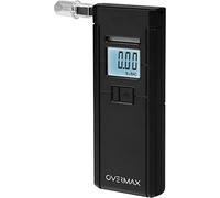 OVERMAX AD-05 Alkomat Professionnel, capteur électrochimique, étalonnage, Temps de réponse 5s, Plage 0,00 ‰ à 2,00 ‰, 3 Embouts buccaux Inclus, Alimentation avec 2 Piles AAA