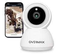 Overmax Caméra sans Fil Camspot 3.7 WiFi IP Enregistrement de Surveillance Full HD Mode Nuit Auto Tracking Microphone et Haut-Parleur Smart Device Google Home Amazon Alexa