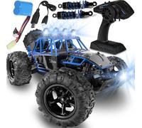 Overmax X-Flash radiocommandé RC Buggy 45 km/h, 1:18, 2 accus, 4 roues motrices, 100m, amortisseurs à huile, lumière LED, voiture