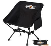 OVERMONT Chaise de Camping Pliante Ultralégère - Chaise de Plage Compacte Pliable pour Adultes avec Sac de Transport pour Randonnée Pêche Camping et Voyage en Plein Air, Supporte jusqu'à 150 kg