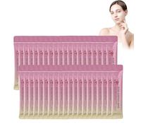 Overnight Facial Mask, Night Mask Masque Facial de Nuit, Masque de Soin Pendant la Nuit Crème de Nuit Hydratation Intense Raffermissement Uniforme éclaircissement (40pcs, Rose)