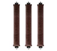 Overnight Lot de 3 bigoudis sans chaleur Jumbo en satin pour dormir, tige douce sans chaleur pour tous les types de cheveux (marron, lot de 3)