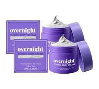 Overnight Toning Whip, lotion corporelle anti-rides, peau lisse et serrée, aide à cibler la peau lâche et les marques d'étirement sur le ventre, les hauts et les bottines (2 pièces)