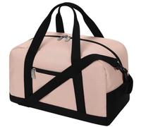 Overnight Travel Sac de sport compact avec plusieurs compartiments Noir 35,5 x 25,4 x 20,3 cm, rose, Compacte