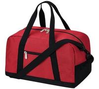 Overnight Travel Sac de sport compact avec plusieurs compartiments Noir 35,5 x 25,4 x 20,3 cm, Rouge, Compacte