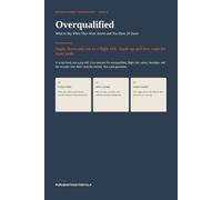 Overqualified: What to Say When They Want Junior and You Have 20 Years