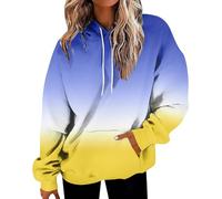 Oversize Sweat À Capuche Femme Automne Hiver Batik Sweatshirts À Manches Longues Hoodies avec Poche Décontracté Imprimé Sweat-Shirt Grande Taille Ample Sweats Pull Tendance Y2K Sweatshirt Streetwear