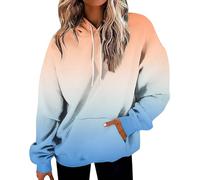 Oversize Sweat À Capuche Femme Automne Hiver Batik Sweatshirts À Manches Longues Hoodies avec Poche Décontracté Imprimé Sweat-Shirt Grande Taille Ample Sweats Pull Tendance Y2K Sweatshirt Streetwear
