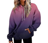 Oversize Sweat À Capuche Femme Décontracté Batik Sweatshirts avec Poches Surdimensionnés À Manches Longues Hoodies Automne Et Hiver Sport Pull Grande Taille Ample Sweat-Shirt Streetwear