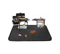 Oversized BBQ Ground Cover for Fire Pit Heat Shield Waterproof Tear Resistant Portable Outdoor Safety Mat Oil Resistant Outdoor Cooking Protections Mat