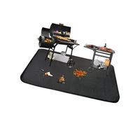 Oversized BBQ Ground Cover for Fire Pit Heat Shield Waterproof Tear Resistant Portable Outdoor Safety Mat Oil Resistant Outdoor Cooking Protections Mat
