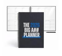 Oversized Desk Planner For Busy Adults, Daily Planning With Large Writing Space, Goal Setting And Weekly Planning For Home Office And Study (black)