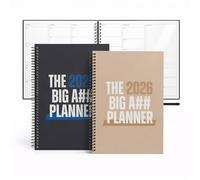 Oversized Desk Planner For Busy Adults, Daily Planning With Large Writing Space, Goal Setting And Weekly Planning For Home Office And Study (beige+black)