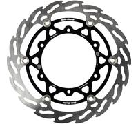 Oversized Front Brake Disc Flame Floating for optimal cooling and resistance...