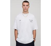 Oversized Homme Heavyweight Extended Neck T-Shirt homme - gris - XS, gris
