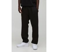 Oversized MAN Script Embroidered Cuffed Joggers homme - noir - M, noir