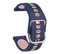 OVERSTEP Bracelet Compatible Avec Le Bracelet Garmin Vivoactive 3, Bracelet De Remplacement En Silicone Souple Pour Vivoactive 3 Music/HR/Forerunner 645/645 Music/Forerunner 245/Galaxy Watch 3 42mm