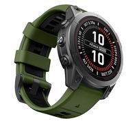 OVERSTEP Bracelet de montre pour Garmin Fenix7X Pro, bracelet en silicone Quick Fit 26mm pour Fenix7X Pro/Fenix 7X/Fenix 6X/6X Pro Fenix 5X/5X Plus Fenix 3/3 HR