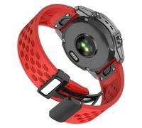 OVERSTEP Bracelet de montres Quick Fit 26mm pour Garmin epex Pro 51mm / Fenix 7X / Fenix 6X / Fenix 5X, bracelet sportif souple avec verrou magnétique pliable avec Fenix 3/HR