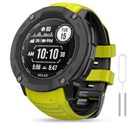 OVERSTEP Compatible Garmin Instinct 2X, Solar, Tactical Replacement Soft Silicone Wristband with Mounting Kit