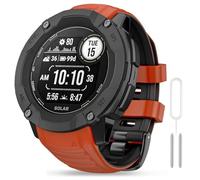 OVERSTEP Compatible Garmin Instinct 2X, Solar, Tactical Replacement Soft Silicone Wristband with Mounting Kit