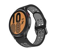OVERSTEP Compatible pour Samsung Galaxy Watch 4 40mm 44mm / Galaxy Watch 4 Classic 42mm 46mm 20mm Bracelet en Silicone Souple Sport Band pour Femme Homme