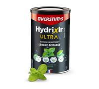 Overstim.s - Boisson énergétique Hydrixir Ultra (400g) - 3 sources de glucides - 4 électrolytes - 6 vitamines - BCAA + Glutamine - Bicarbonate de sodium - Saveur peu sucrée - Menthe