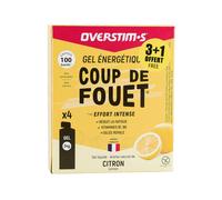 OVERSTIMS Étui Gels Energie Instantanée Coup de Fouet 3+1 - Citron Diététique $scat.CAT_NOM Étui Gels Energie Instantanée Coup de Fouet 3+1 - Citron TU