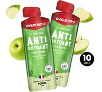 OVERSTIMS Gel Antioxydant Liquide Pomme Pack X10 - Mixte - Vert - taille Unique- modèle 2026