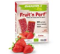 OVERSTIMS Pates De Fruits Bio Fraise X4 - Mixte - Rouge - taille Unique- modèle 2026
