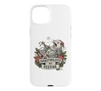 Overstimulated But Festive Opossum Christmas Coque pour iPhone 15 Plus