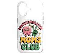 Overstimulated Moms Club Funny Mom Life Mama Humour Fun Coque pour iPhone 17