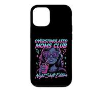 Overstimulated Moms Club Retro Night Shift Edition Mama Coque pour iPhone 12/12 Pro