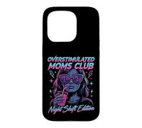 Overstimulated Moms Club Retro Night Shift Edition Mama Coque pour iPhone 15 Pro