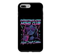 Overstimulated Moms Club Retro Night Shift Edition Mama Coque pour iPhone 7 Plus/8 Plus