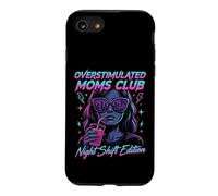 Overstimulated Moms Club Retro Night Shift Edition Mama Coque pour iPhone SE (2020) / 7/8