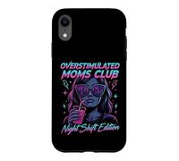 Overstimulated Moms Club Retro Night Shift Edition Mama Coque pour iPhone XR