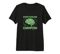 Overthinking Champion Funny Vintage Rétro T-Shirt Haut de Gamme
