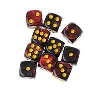 OVERTOYOU Lot de 10 sacs à dés avec poches pour jeux de table Transparent 12 mm