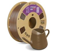 OVERTURE ASA Filament 1kg(2,2 lbs) Filament pour Imprimante 3D 1,75mm, Précision dimensionnelle +/- 0,02mm, Parfait pour l'impression de Pièces Fonctionnelles en Extérieur (Brun)