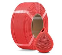 OVERTURE Filament PLA Refill 1.75mm, Recharge de filament d'impression PLA 1kg (2,2 lb) pour Imprimantes 3D, Précision dimensionnelle +/- 0,02 mm (Rouge)