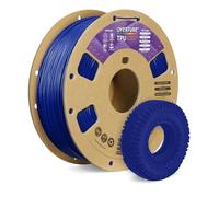 OVERTURE Filament TPU 95A 1.75mm 1KG Imprimante 3D FDM(Bleu) | TPU flexible, Shore 95A, Élasticité élevée, Buse 210-230°C, Plateau 25-60°C, Vitesse 20-40mm/s, Pièces souples