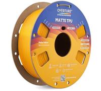 OVERTURE Filament TPU mat pour imprimante 3D, filament TPU de 1 kg (jaune)