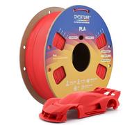 OVERTURE PLA Filament 1.75mm, 1kg Bobine (2.2lbs) PLA Basic, Précision Dimensionnelle +/- 0.02mm Filament PLA Rapide pour 3D Imprimantes(Rouge)