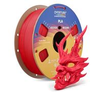 OVERTURE PLA Filament 1.75mm 1KG Imprimante 3D(Rouge Frais)
