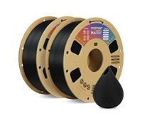 OVERTURE PLA Filament 1.75mm, 2kg Bobine (4.4lbs) 3D Drucker PLA Filament, Précision Dimensionnelle +/- 0.02mm (Noir 1kg*2)